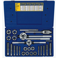 Hanson&reg; Metric Tap & Hex Die Set, 25 Pieces - Irwin 97311