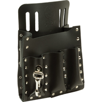 Tool Pouches, Multiple Tool Holder, Leather, 6 Pockets - Klein Tools 5127