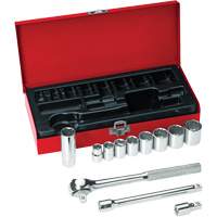 Jeu de cl&eacute;s &agrave; douilles &agrave; prise 3/8" - Klein Tools 65504