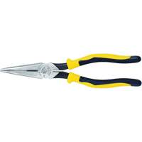 Long-Nose Pliers, HD Side Cutters, Journeyman Handle, 8-9/16" L - Klein Tools J203-8
