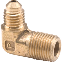 Flare Elbows 90° Forged - Tube to Male Pipe, 3/8" x 3/8" - Dominion DF49-6C