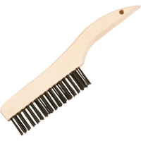 Brosses de nettoyage &agrave; manche en patin, Laiton, 4 x 16 rangs de fils, Longueur 10" - Felton Brushes 1781B
