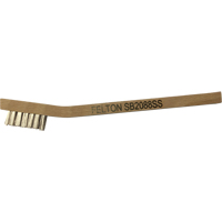 Small Cleaning Scratch Brushes, Stainless Steel, 3 x 7 Wire Rows, 7-3/4" Long - Felton Brushes SB2088SS
