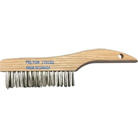 Brosses de nettoyage &agrave; manche en patin, Acier inoxydable, 4 x 16 rangs de fils, Longueur 10" - Felton Brushes 1781SS