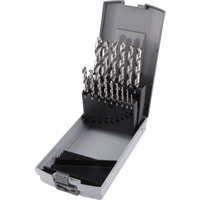 Jobber Length Drill Bit Set, 15 Pieces, High Speed Steel - Precision 5995528