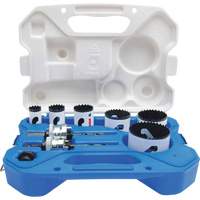 Electrician's Speed Slot&reg; Hole Saw Kit, 9 Pieces - Lenox 30856C600L