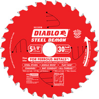 Lame de scie circulaire, 5-3/8", 30 dents, Pour M&eacute;tal - Diablo D053830FMX