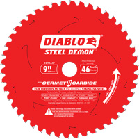 Lame de scie circulaire, 9", 46 dents, Pour M&eacute;tal - Diablo D0946CF