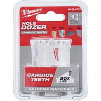 Hole Dozer Hole Saw, 1-3/8", 1-5/8" Depth of Cut, Carbide - Milwaukee 49-56-0712CAN