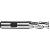Fraise en bout C615, 1/4" dia., 4 cannelures, Acier rapide - Dormer 7647975