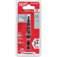 #2 Shockwave Impact Duty Step Drill Bit, 3/16" - 1/2" , 1/16" Increments, Titanium - Milwaukee 48-89-9242