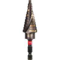 #4 Shockwave Impact Duty Step Drill Bit, 3/16" - 7/8" , 1/16" Increments, Titanium - Milwaukee 48-89-9244