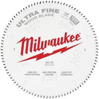Lame de scie circulaire &agrave; finition tr&egrave;s fine, 12", 100 dents, Pour Bois - Milwaukee 48-40-1228