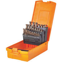Quick Shank Stub Drill Bit Set, 29 Pieces, High Speed Steel - Walter Surface Technologies 01E239