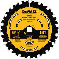 Lame de scie circulaire pour charpente, 6-1/2", 18 dents, Pour Bois TCS879 | SCN Industrial