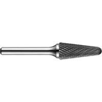 Double-Cut Rotary Burr, SL-50, 5/8" Dia., 1/4" Shank, 1-3/16" Depth of Cut - Precision 7466354