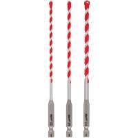 Shockwave Hammer Drill Bit Set, 3 Pieces, Carbide - Milwaukee 48-20-9050