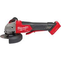 M18 Fuel No-Lock Braking Grinder with One-Key Paddle Switch (Tool Only), 4-1/2" or 5" Wheel, 18 V - Milwaukee 2882-20