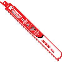 Medium Metal Reciprocating Saw Blade, Carbide, 10 TPI, 9" L x 1" W - Diablo DS0910CFC