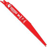 Lame de scie alternative pour le bois avec clous, Bim&eacute;tal, 6-12 Dents par pouce, 9" lo x 1" la - Diablo DS0912BWC