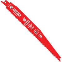 General-Purpose Reciprocating Saw Blade, Bi-Metal, 8-14 TPI, 9" L x 1" W - Diablo DS0914BGPC
