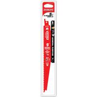 General-Purpose Reciprocating Saw Blade, Bi-Metal, 8-14 TPI, 9" L x 1" W - Diablo DS0914BGP5C