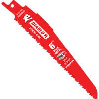 Lame de scie alternative pour la d&eacute;molition et les m&eacute;taux &eacute;pais, Bim&eacute;tal, 8-10 Dents par pouce, 6" lo - Diablo DS0608BFD25C