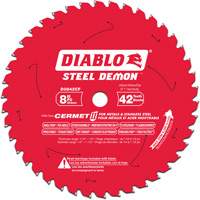 Steel Demon Cermet II Circular Saw Blade, 8", 42 Teeth, Metal Use - Diablo D0842CF
