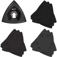 Patin de ponçage triangulaire pour outil oscillant et assortiment de papiers abrasifs One Fit - Imperial Blades IBOTSPV-10