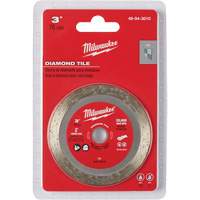 Lame pour coupe de carreaux, 3" x Arbre de 3/8", Losange, 20 000 Tr/min - Milwaukee 49-94-3010