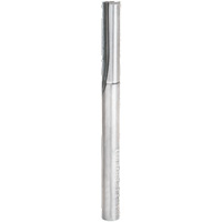 Double Flute Straight Router Bit, 1/4" Dia., 1" H, 2-7/8" L, 1/4" Shank - Freud 04-110