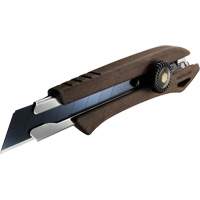 Ratchet Lock Knife, 18 mm, Wood Handle - Olfa 3729357