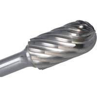 CLE-LINE 1847 Cylindrical Ball Nose Burr, SC-3, 3/8" Dia., 3/4" Depth of Cut - Walter Surface Technologies C10027