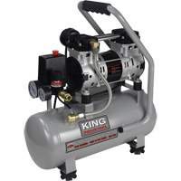 Compresseur &agrave; air sans huile ultra silencieux, Essence, 3 gal., 135 PSI - King Canada KC-1030A
