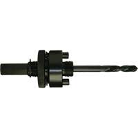 Round Shank Hole Saw Mandrel, 1-1/4" - 6", 3/8" Shank - Walter Surface Technologies C26198
