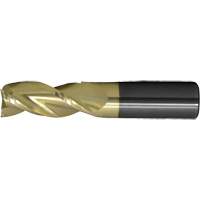 Square End High-Performance End Mill for Aluminum, 1/2" Dia., 4" L, 3 Flutes, 1/2" Shank, Carbide - Walter Surface Technologies C72360