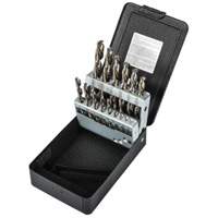 Jeu de forets courts, 15 morceaux, Acier rapide - Precision 5995520
