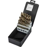 Jeu de forets robustes pour machine-outil, 29 morceaux, Acier rapide au cobalt - Precision 5995616