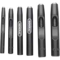 Jeu de poinçons creux en acier, 6 morcea - General Tools 1280ST