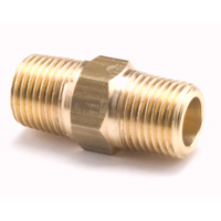 Hex Pipe Nipples, Brass, 1/4", Standard - Dominion D122-BPK