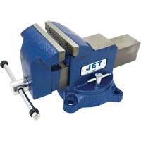 JSV-6HD Heavy-Duty Vise with 6" Swivel Base, 4" Jaw Width, 4" Throat Depth - JET 320153