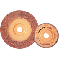 Enduro-Flex Stainless Flap Disc, 4-1/2" x 7/8", Type 27, 40 Grit, Zirconia Alumina - Walter Surface Technologies 15Q454