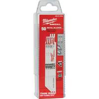 Lames de scie alternative Sawzall, Bim&eacute;tal, 18 Dents par pouce, 6" lo x 3/4" la - Milwaukee 48-01-6184