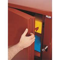 Jobsite Shelf Cabinet, Steel, 47.5 Cubic Feet, Red - Jobox By Crescent 1-697990
