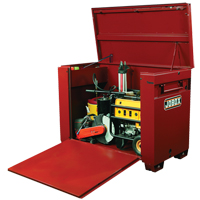 High-Capacity Drop-Front Chest, 60" x 31" x 45", Steel, Red - Jobox By Crescent 1-657990