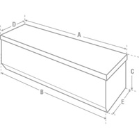 Heavy-Duty Truck Chest, 20-1/4" x 58-1/2" x 19", Steel, Beige/Black/Blue/Brown/Green/Grey/Orange/Red/Silver/Tan/Yellow - Jobox By Crescent 817980