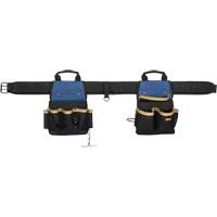 20 Pocket Tool Belt Combo, Polyester, Black - Kuny's EL1609