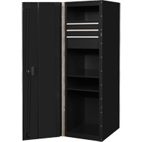 RX Series Side Cabinet, 3 Drawers, 19" W x 25" D x 61" H, Black - Extreme Tools RX192503SLBK