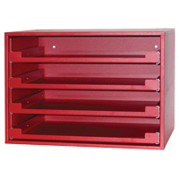 R&acirc;telier avec compartiments, 15" P x 21" la x 15" h, Rouge - Gray Tools 90004C