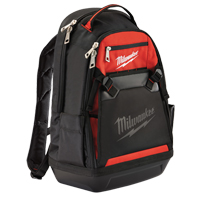 Jobsite Backpack, 20" L x 16" W, Black, Ballistic - Milwaukee 48-22-8200